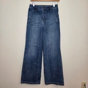 White House Black Market Everyday Soft Jeans 4L Extra High Rise Wide Leg